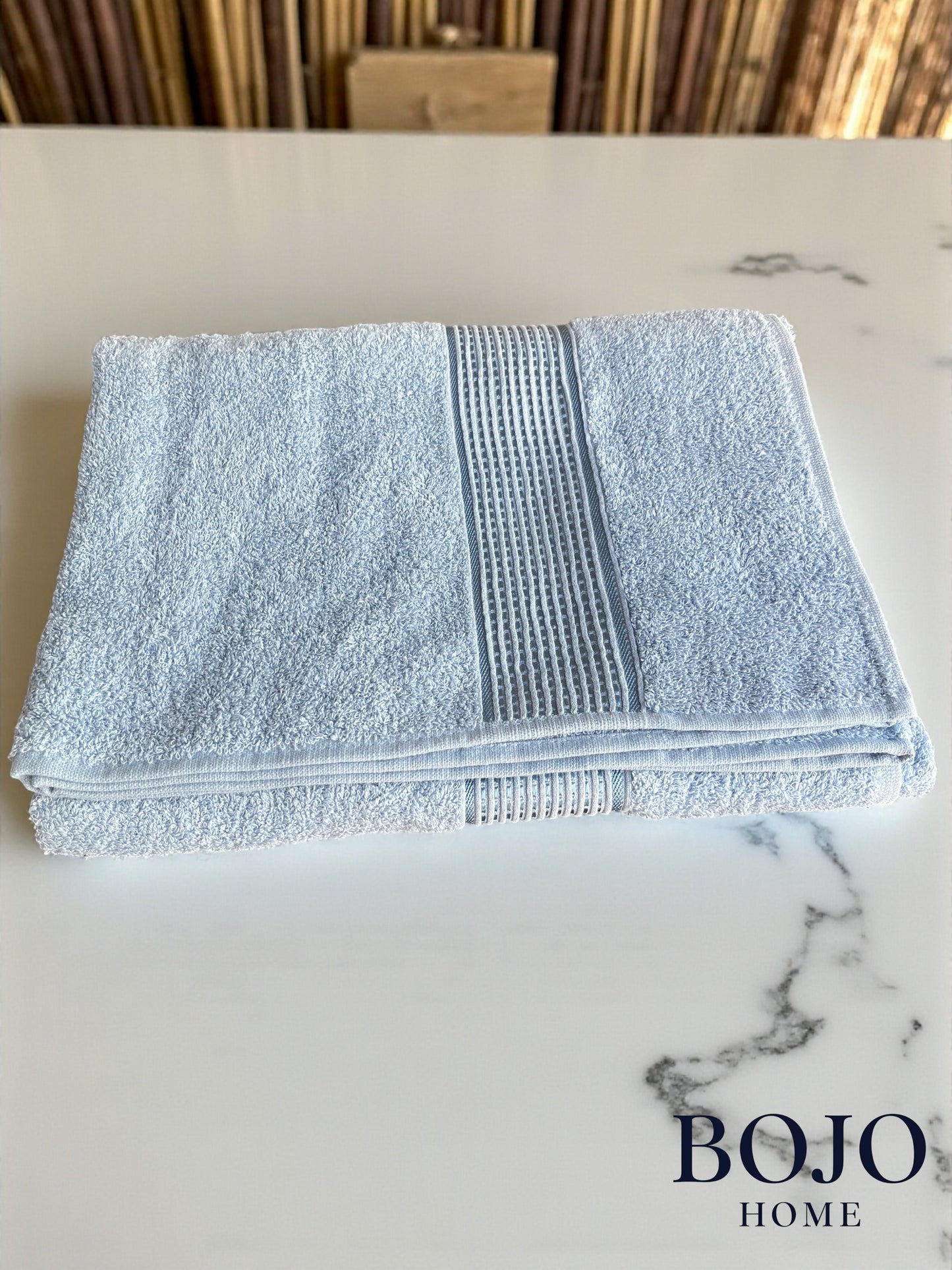 %100 Pamuklu Mavi Banyo Havlusu 90x150 – Premium Kalite Büyük Vücut Havlusu | Yumuşak & Su Emici